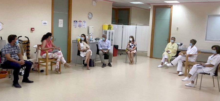 Escena de la reunión mantenida esta semana entre Ayuntamiento, Área II de Salud y fuerzas de seguridad